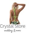 Mania push-up háromszög, leveles bikini,C,zöld-fekete M Mania push-up háromszög, leveles bikini,C,zöld-fekete M