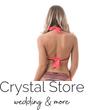 Carib pávatollas kiszélesített push-up háromszög bikini, korallpiros Carib pávatollas kiszélesített push-up háromszög bikini, korallpiros