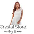 Csipkerátétes muszlin koktélruha, plus size, fehér Csipkerátétes muszlin koktélruha, plus size, fehér