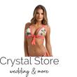 Paloma push-up háromszög bikini, dzsungel mintás, korall-fehér 403 Paloma push-up háromszög bikini, dzsungel mintás, korall-fehér 403