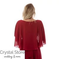 Kép 3/3 - Pelerines maxiruha, plus size, bordó