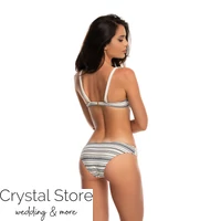 Kép 2/2 - Paloma kosaras bikini, sormintás fehér 502 C kosár