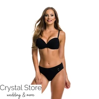 Kép 1/2 - Paloma kosaras bikini, fekete 604 C kosár