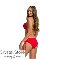 Kép 2/2 - Paloma anyagában nyomott kosaras bikini, piros 601 C kosár XL