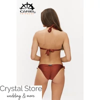 Kép 2/3 - Carib kiszélesített push-up háromszög bikini, bronz-barna