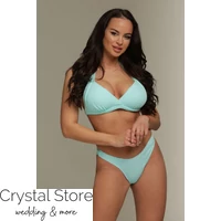 Kép 1/2 - Pyramid kiszélesített push-up háromszög bikini, menta, C-D-E kosár