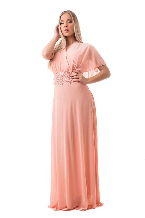 muszlin plus size maxiruha, púder