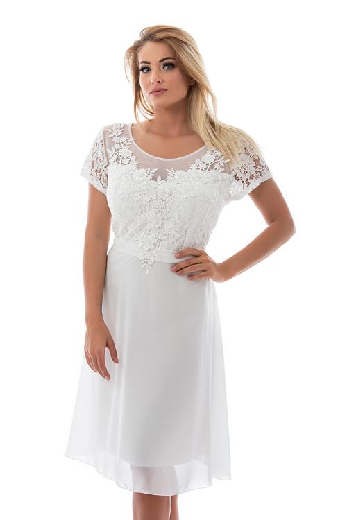Violetta rövid menyasszonyi ruha, plus size