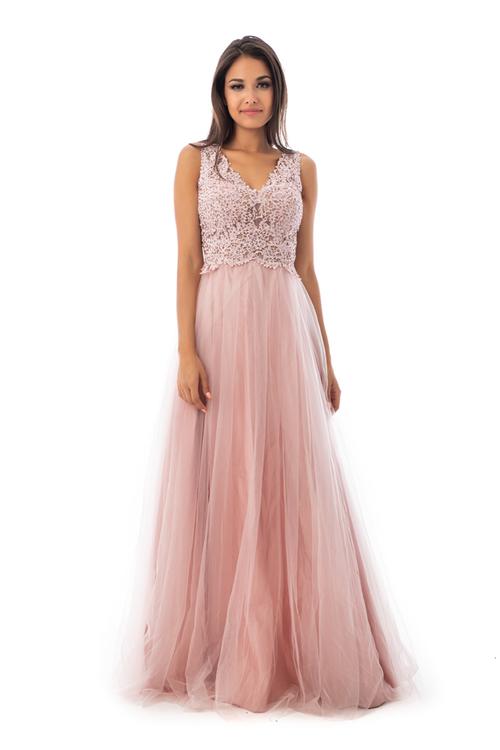 Elsa tüllös maxiruha, soft pink