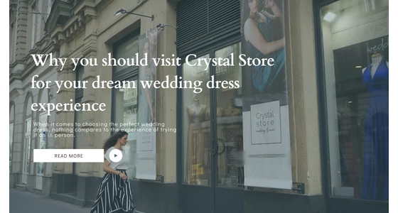 Why you should visit Crystal Store for your dream wedding dress experience