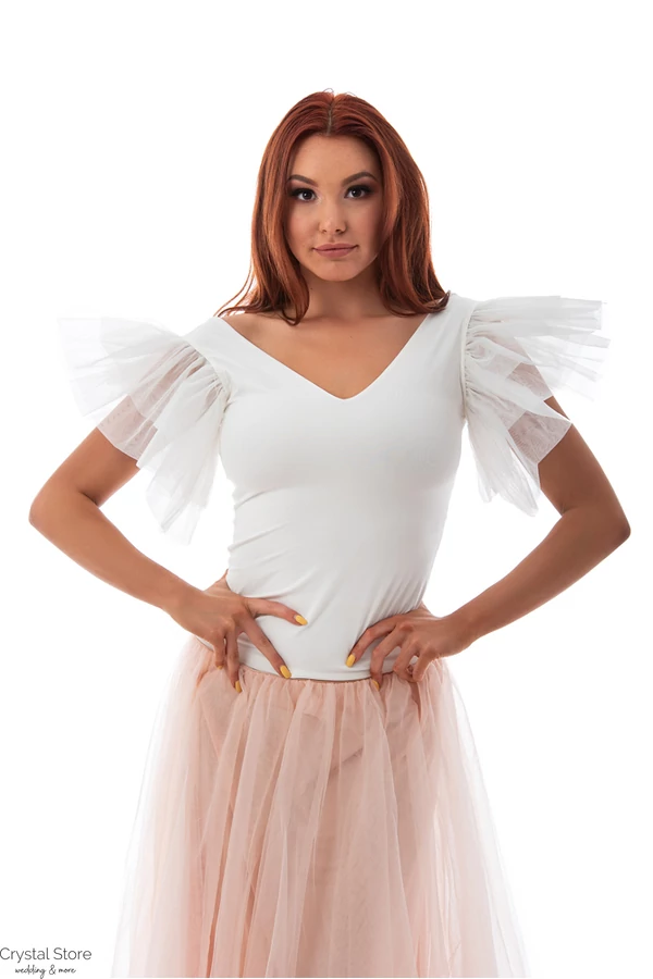 Balerina felső, fehér