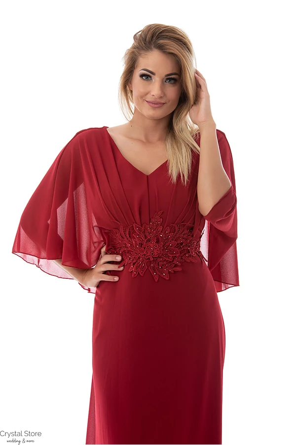 Pelerines maxiruha, plus size, bordó