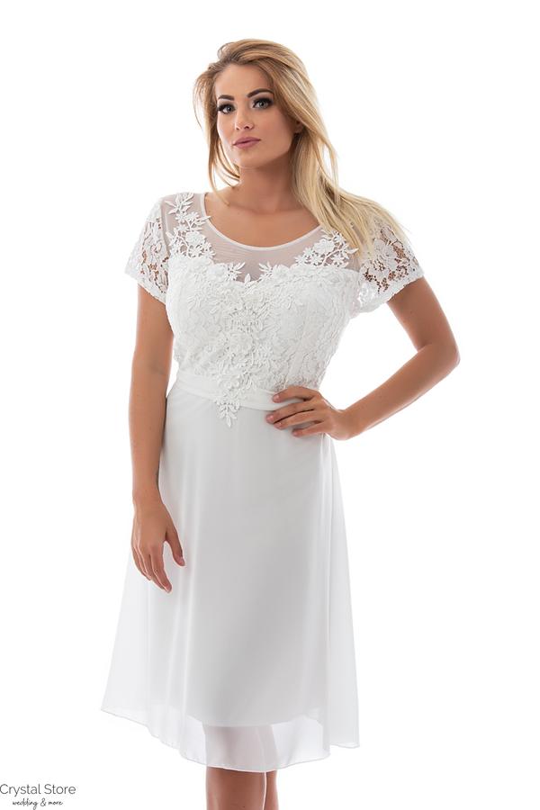 Violetta rövid menyasszonyi ruha, plus size
