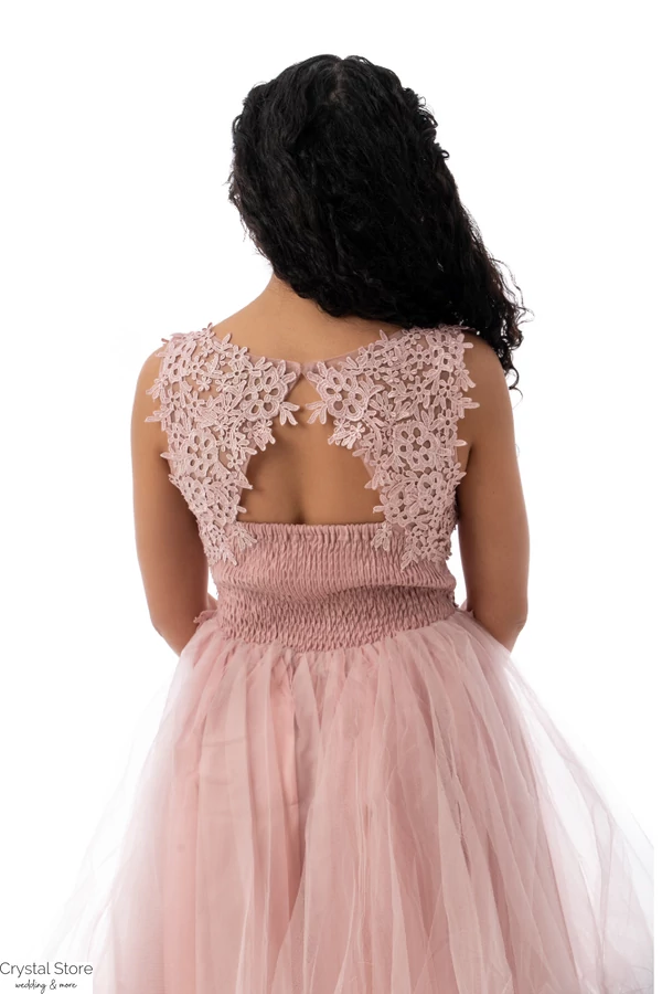 Merida tüllös koktélruha, soft pink