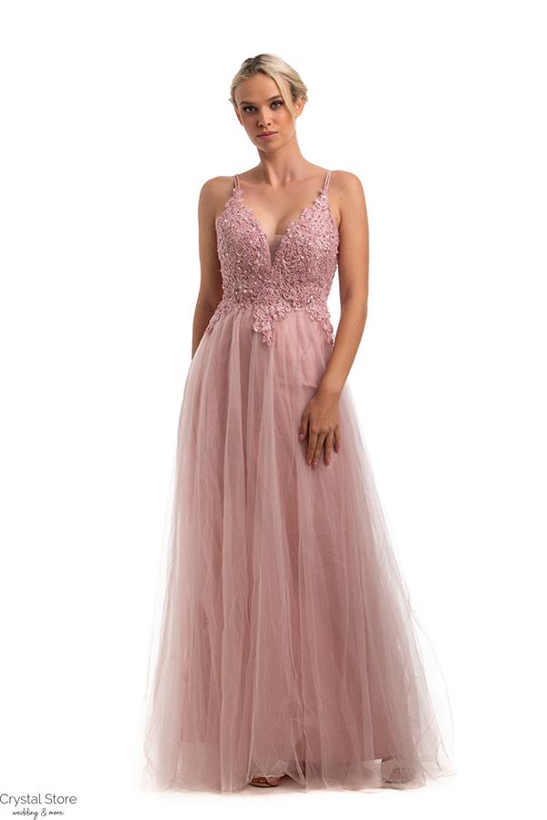 Lana tüllös maxiruha, soft pink